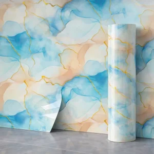 Luxury Marble Effect Self Adhesive Wallpaper for Bedroom Decor