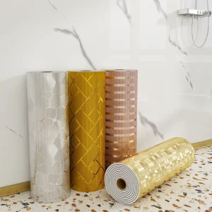 Luxury Metallic Effect Wall Sheet 3D Foam Panel Peel Stick Durable Waterproof Easy Install Home Office