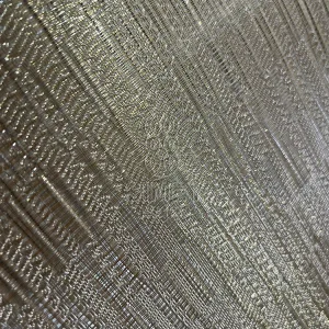 Luxury Metallic Fabric Ideal for Commercial Space Decor Wallpapers & Glass Lamination