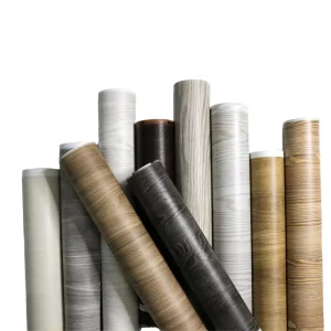Luxury Modern Geometric Wooden Grain Self adhesive Wallpaper Rolls Waterproof Moisture Proof Mould Proof PVC 2 Year Warranty
