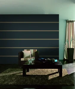 Luxury Modern Stripe Designs Home Interior Deerskin Texture Materials Suede Wallpaper