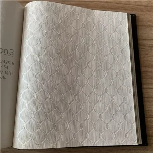 Luxury Modern Textured PVC Vinyl Wall Coverings In Stock & Free Sample Waterproof Wall Paper for Hotel & Home Decoration