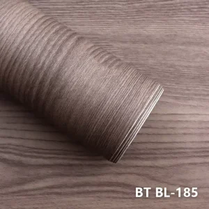 Luxury Modern Wood Pattern Waterproof Self-Adhesive PVC Wallpaper Roll for Kitchen Hotel Living Room Wall Decor