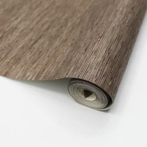 Luxury Natural Chocolate Hemp Wallpaper for Hotel Home Interior Decoration Handmade Eco friendly Grasscloth Wall Covering