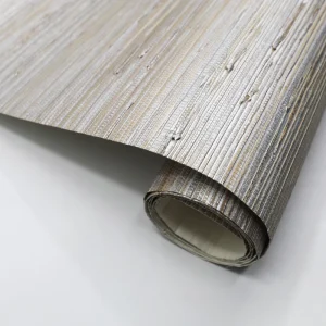 Luxury Natural Silver Stamping White Sea Grass Wallpaper for Home Interior Decoration Handmade Grasscloth Wallcovering