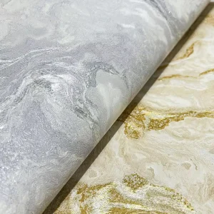 Luxury PVC Wallpaper Marble Pattern Waterproof for Bedroom Living Room Decorative Background