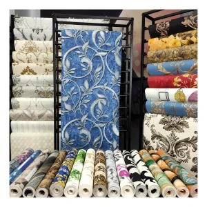 Luxury Quality 3D PVC Wallpaper Rolls Unique Floral Pattern Modern Style Waterproof Household Bedroom Hotel Use 5-Year Warranty