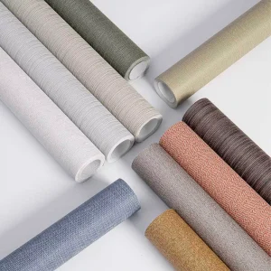 Luxury Style Interior Decoration Embossed Non woven Vinyl Wallcovering Wallpaper for Bedroom Office