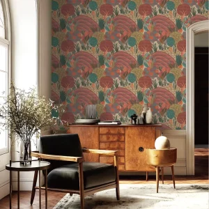 Luxury Style Non Woven Wall Covering Wallpaper for Hotel and Villa Design