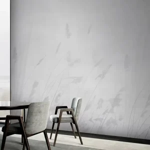 Luxury Wabi-Sabi Reed Beige Watercolor Botanical Mural Wallpaper Home Decoration Customizable Size Color Bedroom Living Room