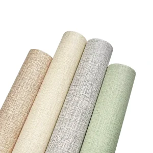 Luxury Wall Paper Rolls Interior Hotel Room Pvc New Decorative Fireproof High Quality Fabric Backed Vinyl Wallcovering