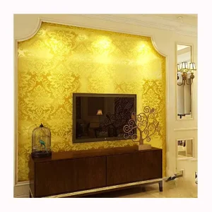 Luxury Wallpaper Gold Glitter Wallpaper Gold Leaf Sheets Gold Foil Wallpaper Home Decoration Wallpaper