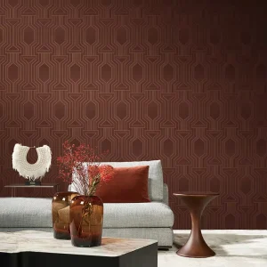 Luxury Waterproof Non Woven Wallpaper for Modern Living Room Bedroom Hall Hotel Office Commercial Space Interior Wallcovering