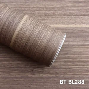 Luxury Wood Grain Oak Walnut Plank Textured Self Adhesive Peel and Stick Wallpaper for Living Room Feature Wall