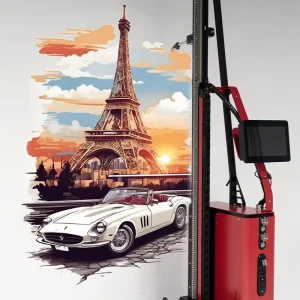 MK01 Durable UV Inkjet Vertical Wall Printer Automatic High Resolution Machine