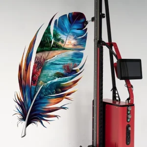 MK02 3D Wall and Floor Inkjet Printer with Automatic Vertical UV Ink High Speed 2-16 Sqm/h for Indoor Outdoor Use