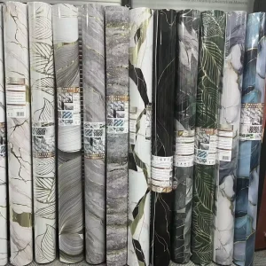 MOI 1.2m*3m Modern Embossed Foam Marble Sheet Self Adhesive Waterproof Marble Foil Wallpaper Rolls PVC for Hospital Basement