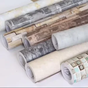 MOI 122cm Width PVC Self Adhesive Marble Design Waterproof Decorative Film for Modern Bedroom Living Room Furniture