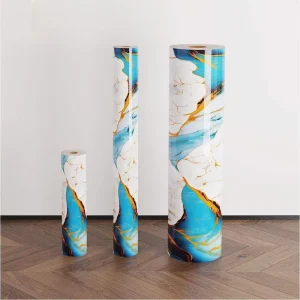 MOI Factory Price1.2*3m High-density High-quality Self-adhesive Roll Foam Wallpaper Marble Stickers Marble Sheet Sticker