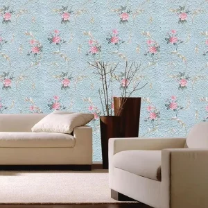 MOI Factory Supply Vintage Flower Self Adhesive Wallpaper Easy to Install Waterproof Removable PVC Wall Sticker for Home Decor