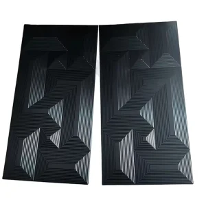 MOI High Quality 3D Embossed Modern PVC Tile Wallpaper Wall Panel Living Room Bedroom Hall Exterior Waterproof Bathroom Gym