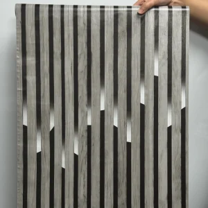MOI Modern 3D Grid Stripe Self Adhesive Waterproof Decorative Wall Panel Peel Stick Wallpaper for TV Accent Hotels Entertainment