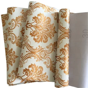 MOI Modern Luxury Flowers PVC Waterproof Self Adhesive Wallpapers for Home Decor in Bedroom Hotel Hall