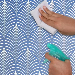 MOI Modern PVC Self adhesive Waterproof Wallpaper Geometric Design for Bedroom Living Room Apartment Hotel & Entertainment Areas