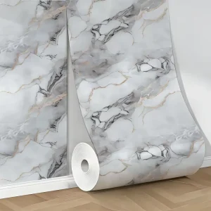 MOI PET IXPE Foam Interior Wall Roll 120cm X 300cm with Marble Pattern for Living Room Bedroom