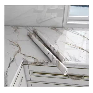MOI Self Adhesive Vinyl Contact Paper PVC Peel and Stick Wallpaper Marble Pattern Waterproof 3D Wall Paper for Kitchen Bathroom