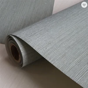 MYWIND Free Sample New Design Style Metallic Sisal Wallpaper Light Green Natural Modern Art Designs Home Decor Wallcoverings