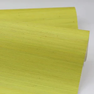 MYWIND Natural Yellow Abaca Grasscloth Wallpaper Durable Commercial Grade Wall Covering for Hotel Kids Playground & Nursery