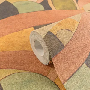 Made Germany Modern Anti Static Non Woven Wallpaper Rolls Brown Green Red Beige Graphic Living Room Wall Decoration Household