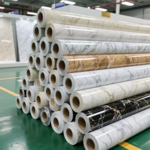 Manufacturer Sales Granite Colour Indoor Furniture Decoration Renovation Vinyl Film Roll Self Adhesive Marble Look Wallpaper