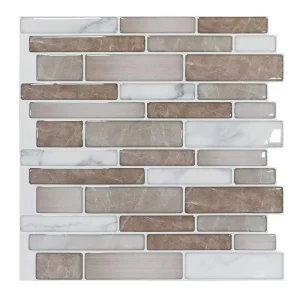 Marble Design 3D Premium Stick Kitchen Tiles Ceramic Self Adhesive Bathroom 3D Wall Tiles Running Square Modern Brick Tile 1.2mm