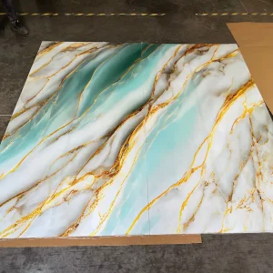 Marble Digital Printing Wall Plastic Panel UV Marble Alternative Sheet PVC Panels for Hotel