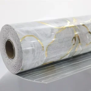 Marble Effect PVC Self Adhesive Wallpaper Waterproof Easy Tear for Kitchen Countertops Bathroom Custom Length