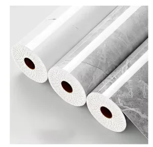 Marble High Gloss Roll Wallpaper Strippable Self adhesive Disassembly Foam Wallpaper Household Wallpaper Roll