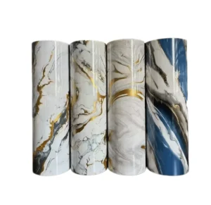 Marble Pattern Waterproof PET Foam Self-adhesive Wall Sticker for Indoor Decoration