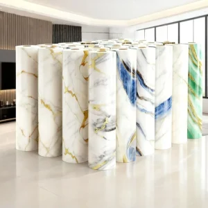 Marble Self Adhesive PVC Wall Sticker Waterproof Oil Proof Tile Wallpaper