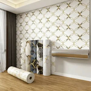 Marble Self Adhesive Waterproof Wall Tiles for Bathroom Toilet Living Room TV Background Kitchen