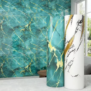 Marble Texture 3D Home Decoration Wallpaper Gilded Hotel Decoration Wall Paper