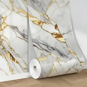 Marble Wall Sticker Roll 120cm X 300cm for Interior Wall Decoration