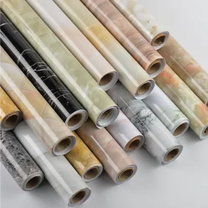 Marble Wallpaper Peel & Stick Wallpapers Stickers Oil-proof Decor for Wall Furniture Kitchen