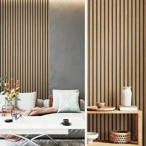 Minimalism Style Black Stripe and Wood Grain Pattern PVC Wallpaper Roll Self Adhesive Peel and Stick Wall Paper
