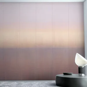 Minimalist Gradient Purple Wall Mural Wallpaper Custom Abstract Sunset Wallpaper for Hotel Villa Modern High End Home Decor Art