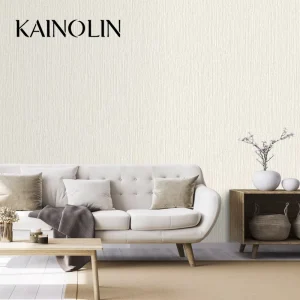 Minimalist Textured Vinyl Wallpaper Roll for Living Room and Kitchen Interior Decoration