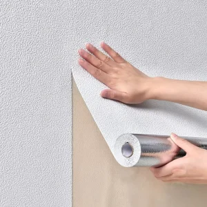 Minimalist Wall Sticker Strong Self Adhesive Foam Wallpaper Waterproof Wallpaper Roll for Uneven Surface Home Decor