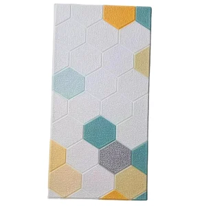 Moden DIY PE Foam 3D Brick Wallpaper Self Adhesive White Woodlook Soft Foam Sheet for Bedroom Exterior Mall Waterproof Peel