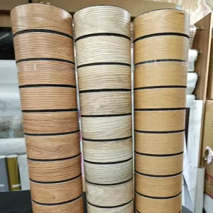 Modern 0.6*3M Self Adhesive 3D Wood Pattern Grille Sticker Waterproof for Living Room Bedroom